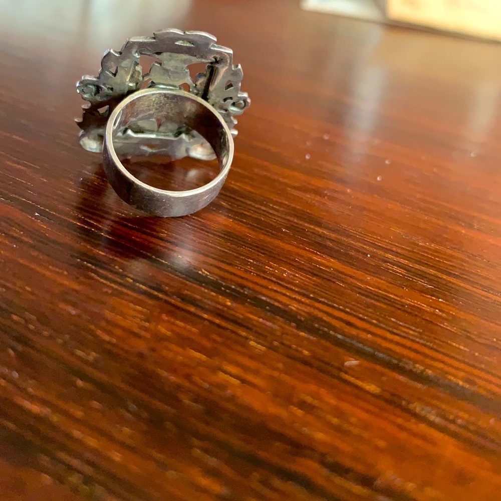 Vintage Marcasite Statement Ring. Highly Detailed - image 3